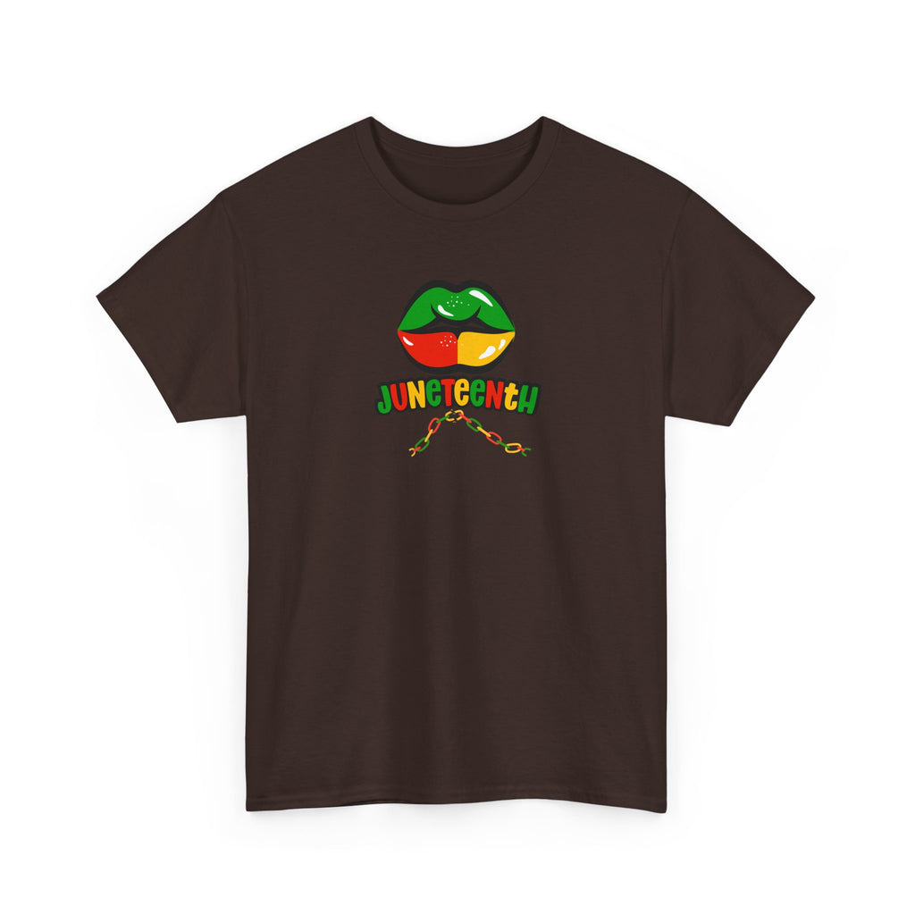 Juneteenth Lips Graphic Tee - Black History Celebration Shirt