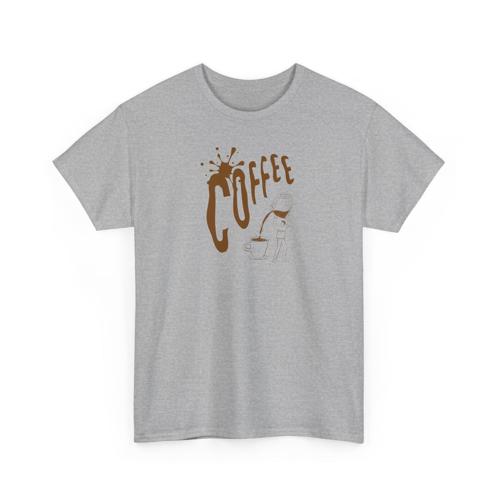 Coffee Splash T‑Shirt — Retro Coffee Typography Tee