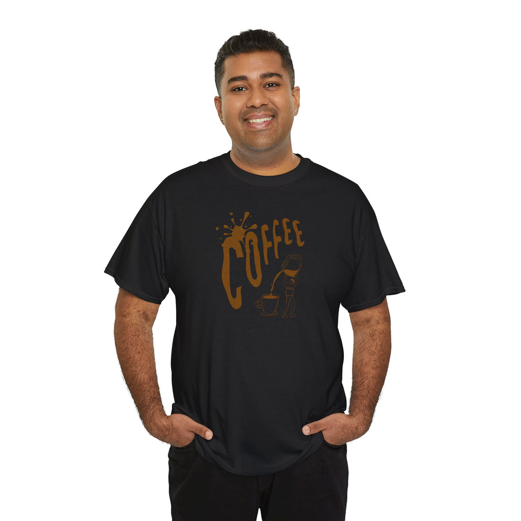 Coffee Splash T‑Shirt — Retro Coffee Typography Tee