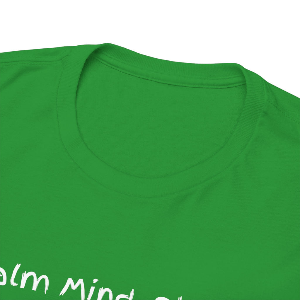 Calm Mind, Sharp Tongue Tee — Minimalist Black Graphic T-Shirt