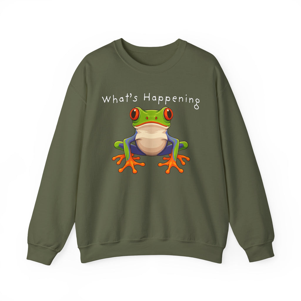 What's Happening Frog Crewneck Sweatshirt