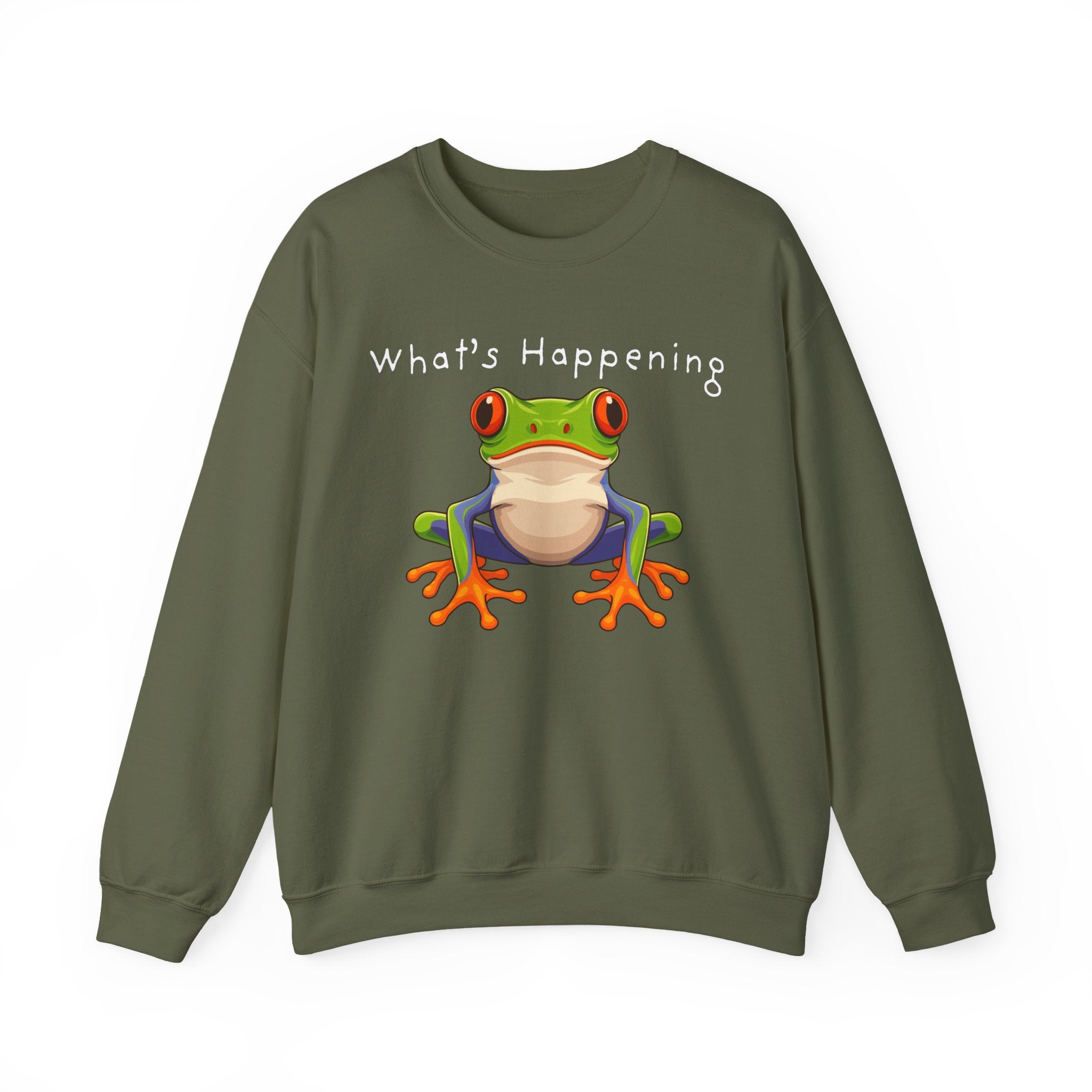 What's Happening Frog Crewneck Sweatshirt