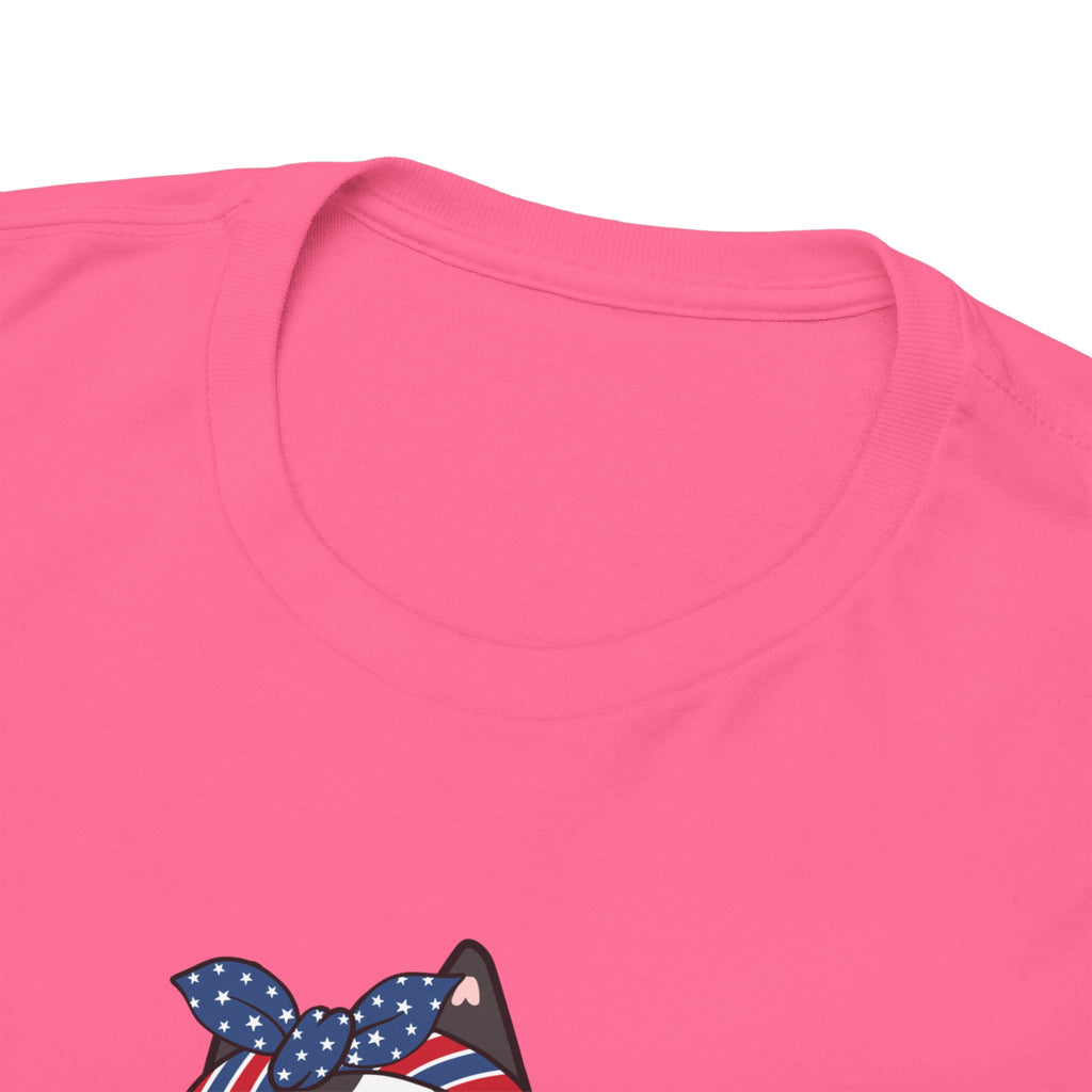 Cat Birthday Tee — "A Purr-fect Firecracker Was Born Today"