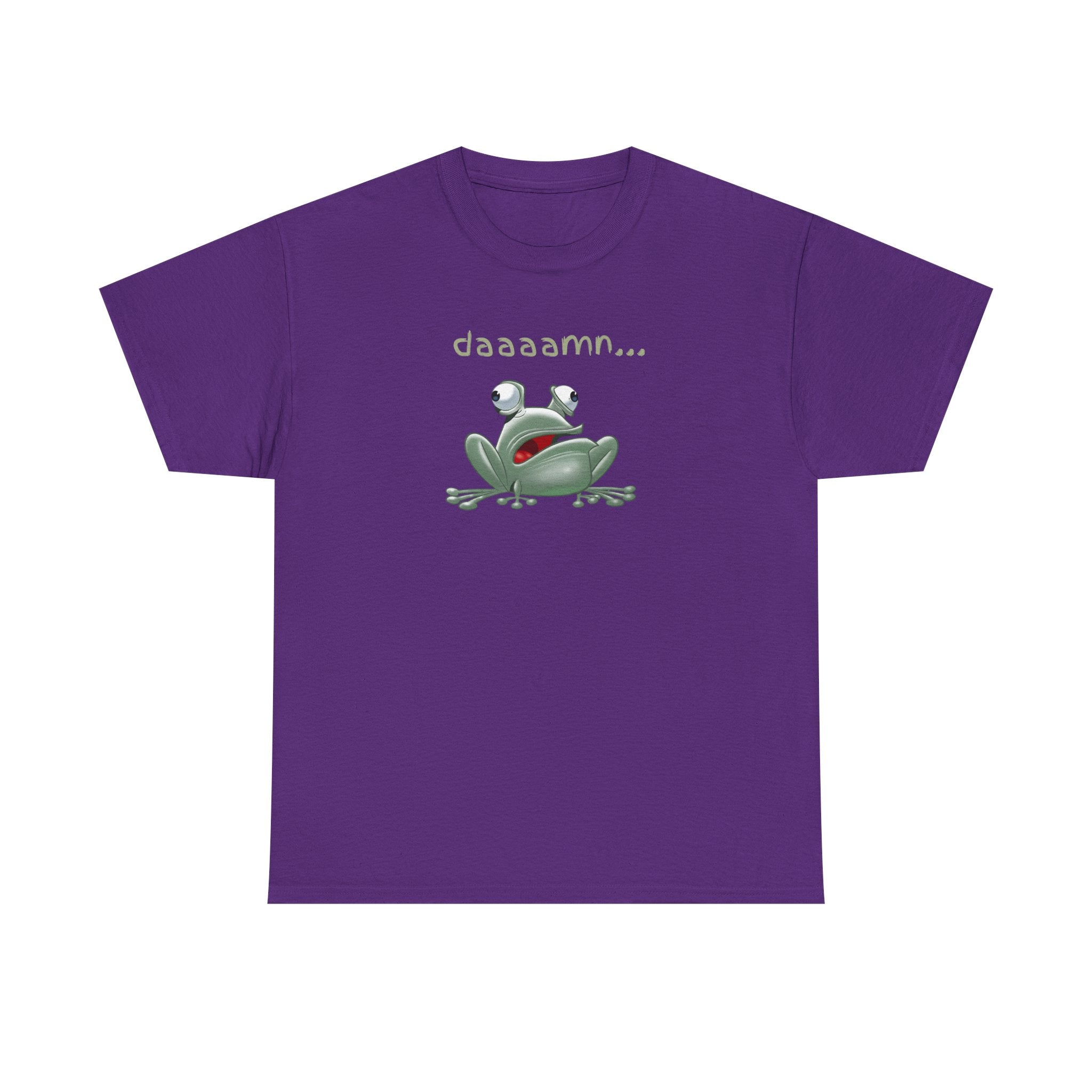 Frog "daaaamn..." T-Shirt — Funny Relaxed Frog Graphic Tee