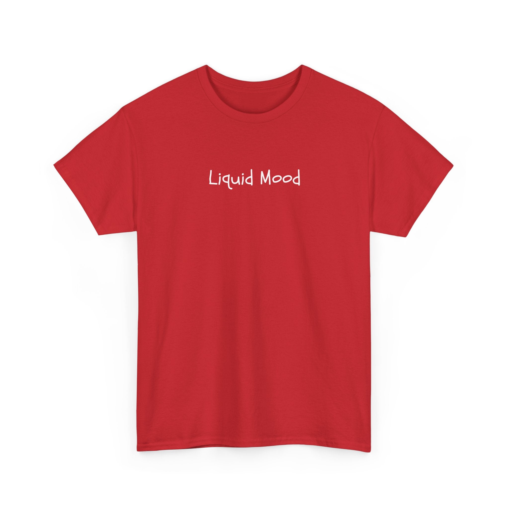 Liquid Mood Tee — Minimalist Black Graphic T‑Shirt