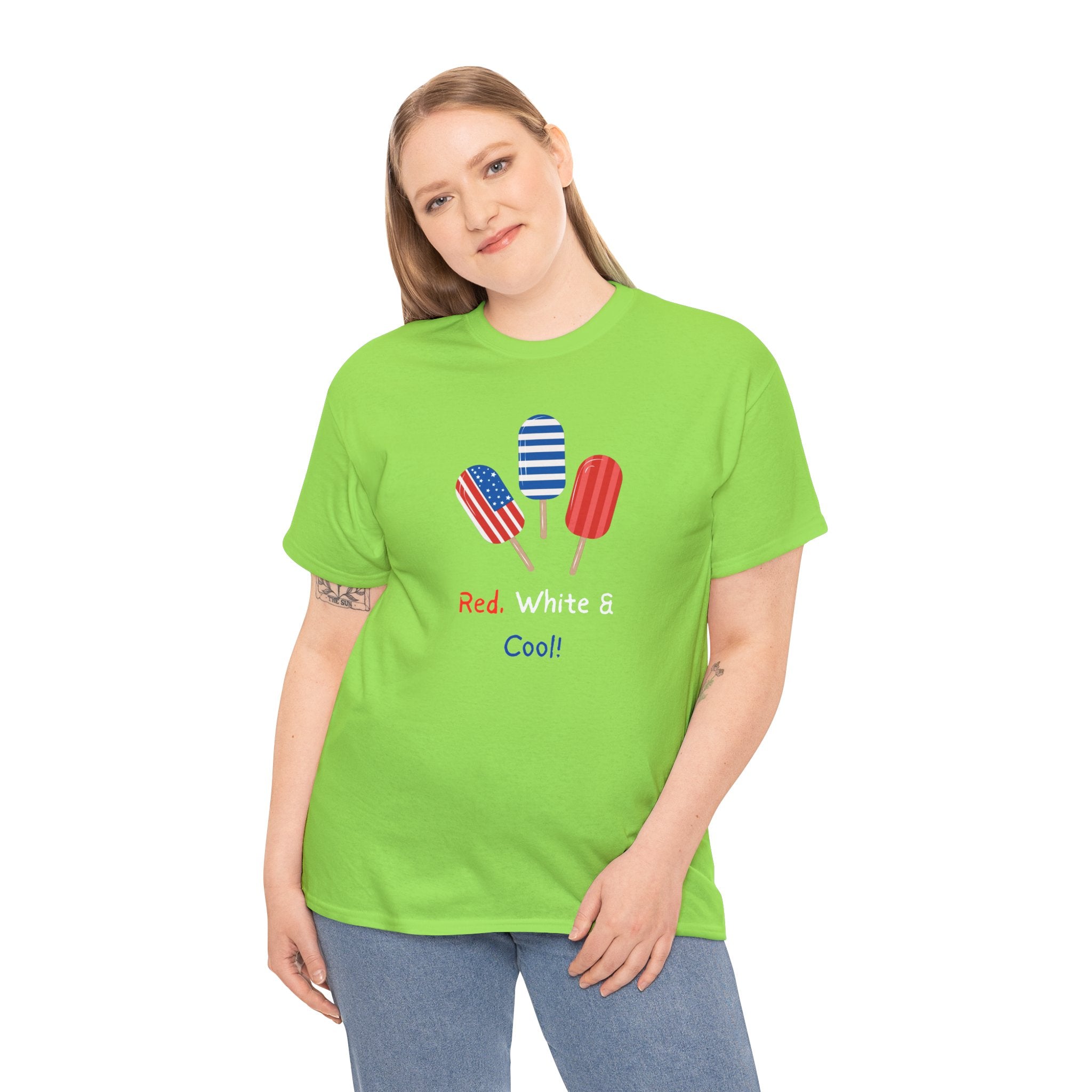 Patriotic Popsicle Tee – "Red, White & Cool" 4th of July T-Shirt
