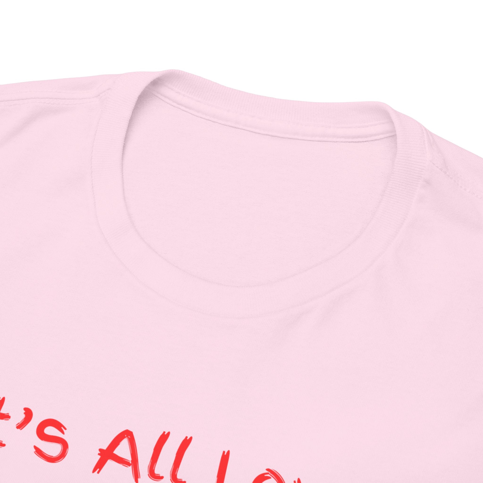 It's All Love Tee — Minimal Red Script Graphic T-Shirt