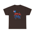 4th of July T-Shirt – Patriotic Stars & Heart Independence Day Tee