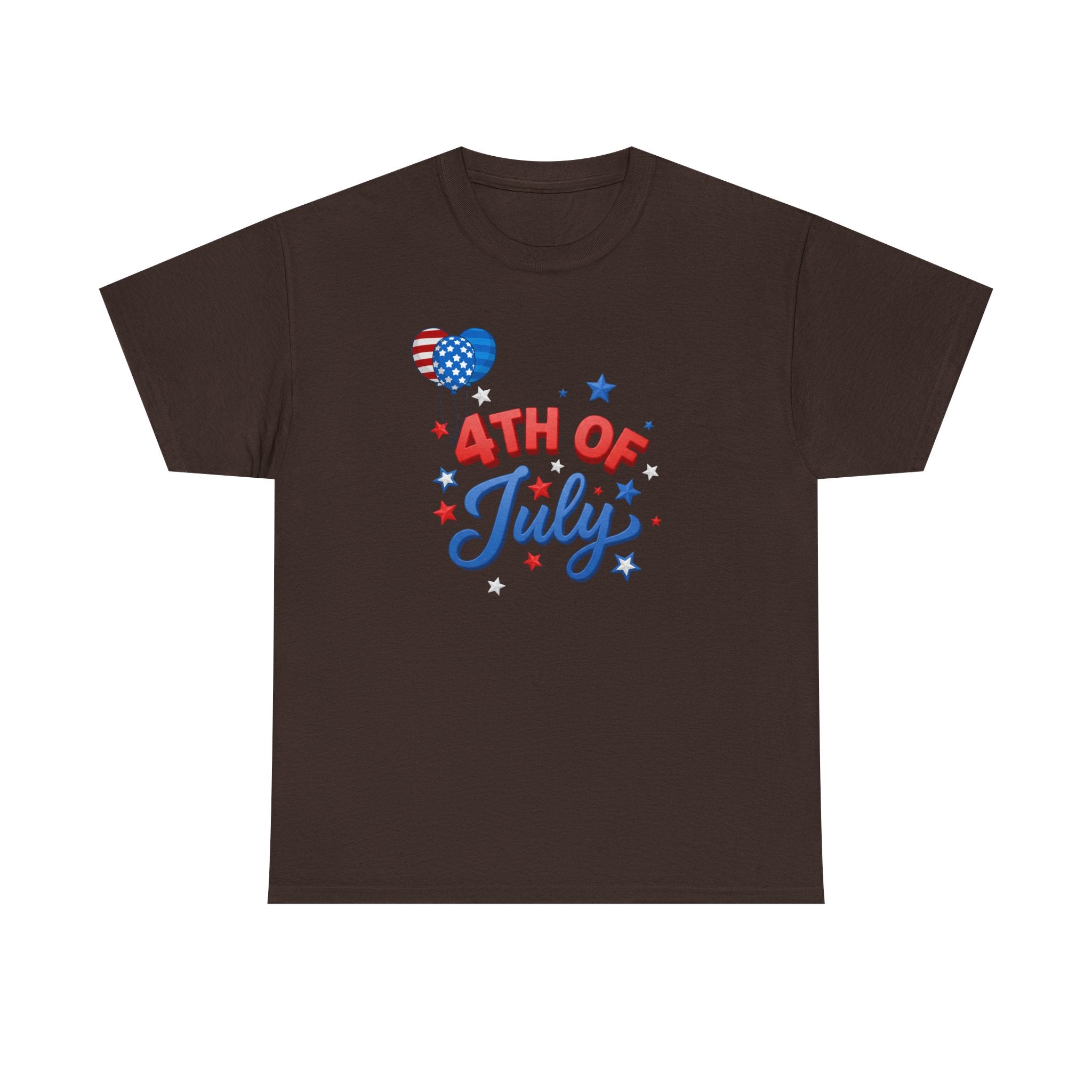 4th of July T-Shirt – Patriotic Stars & Heart Independence Day Tee