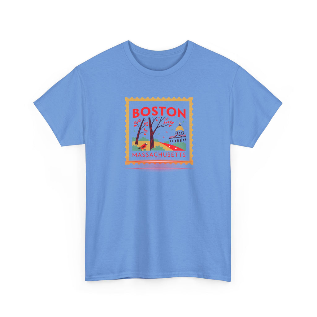 Boston Massachusetts Stamp Graphic Tee