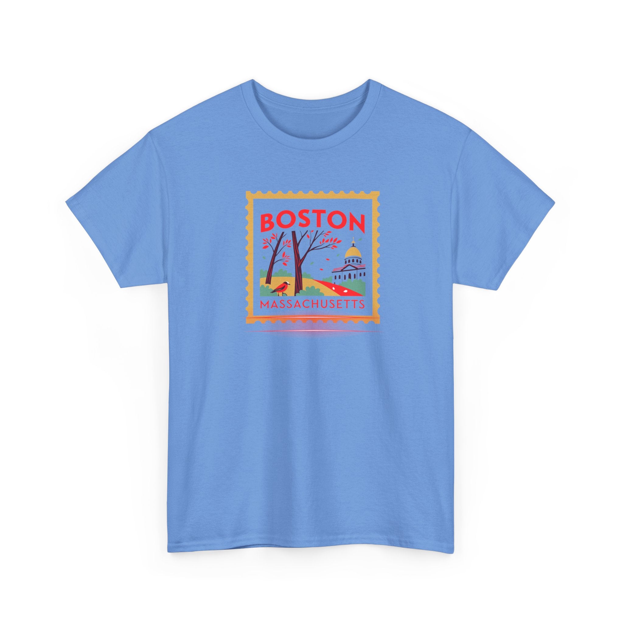 Boston Massachusetts Stamp Graphic Tee