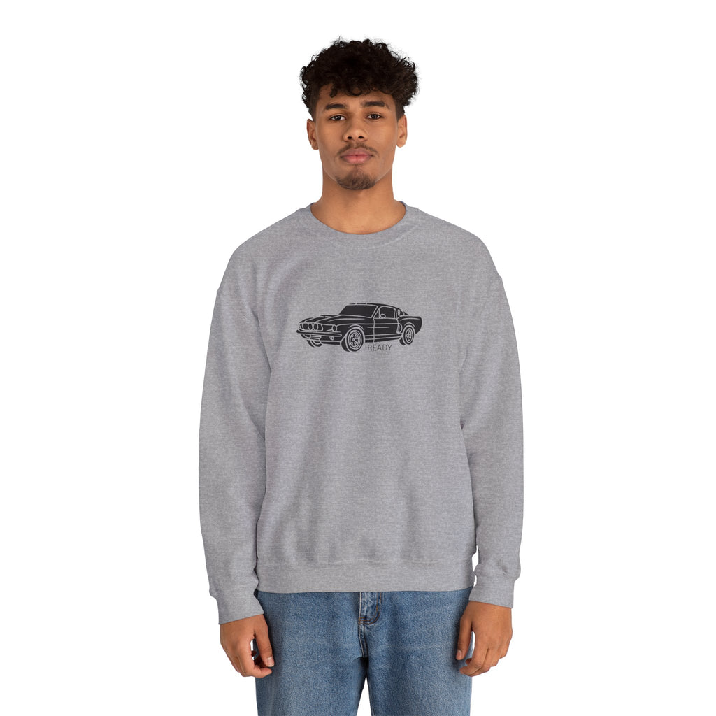 Classic Mustang Outline Crewneck Sweatshirt