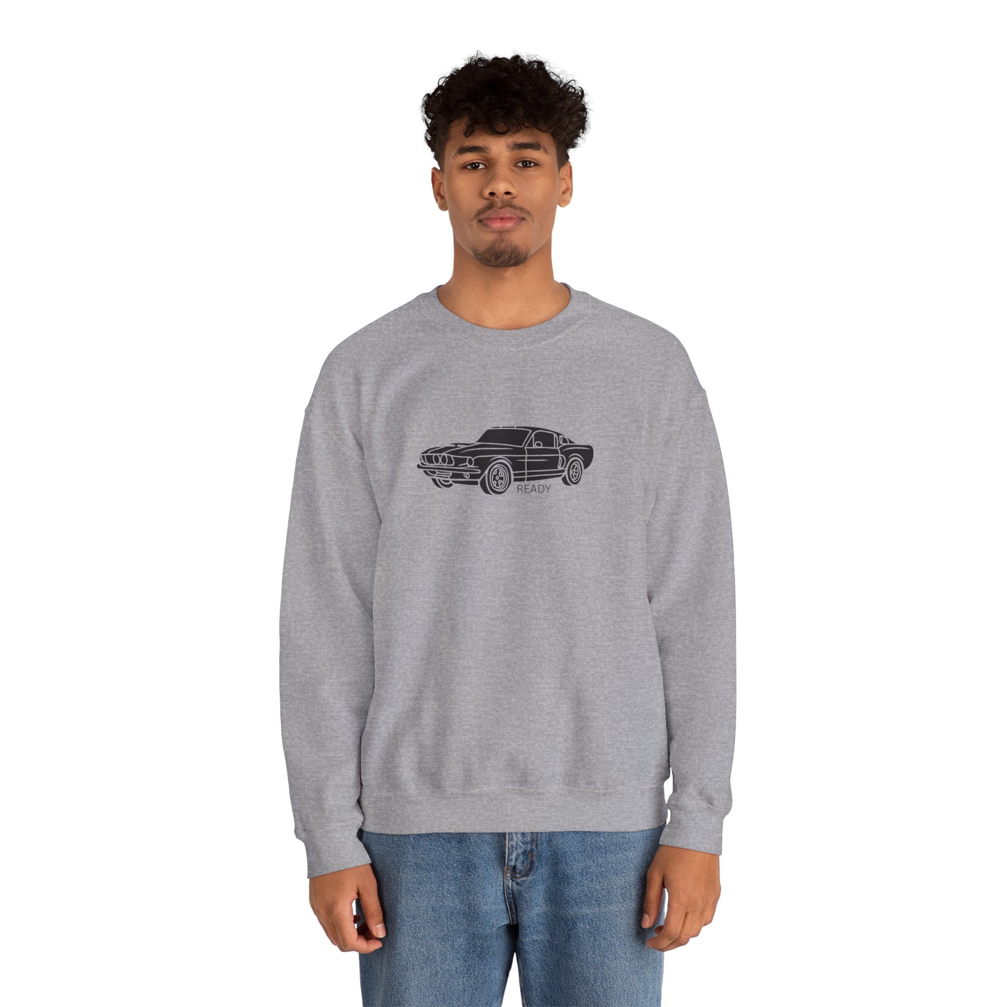 Classic Mustang Outline Crewneck Sweatshirt