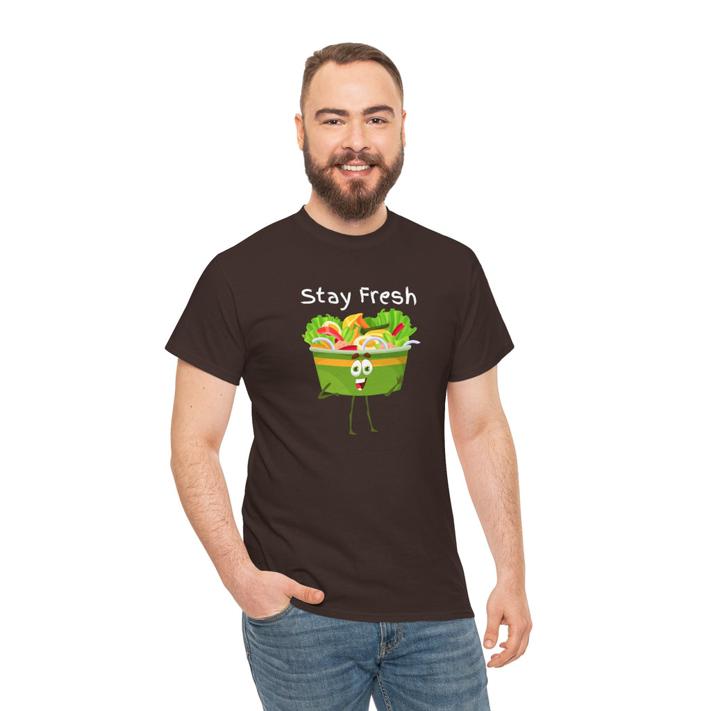 Stay Fresh Salad Tee – Cute Veggie Graphic T-Shirt