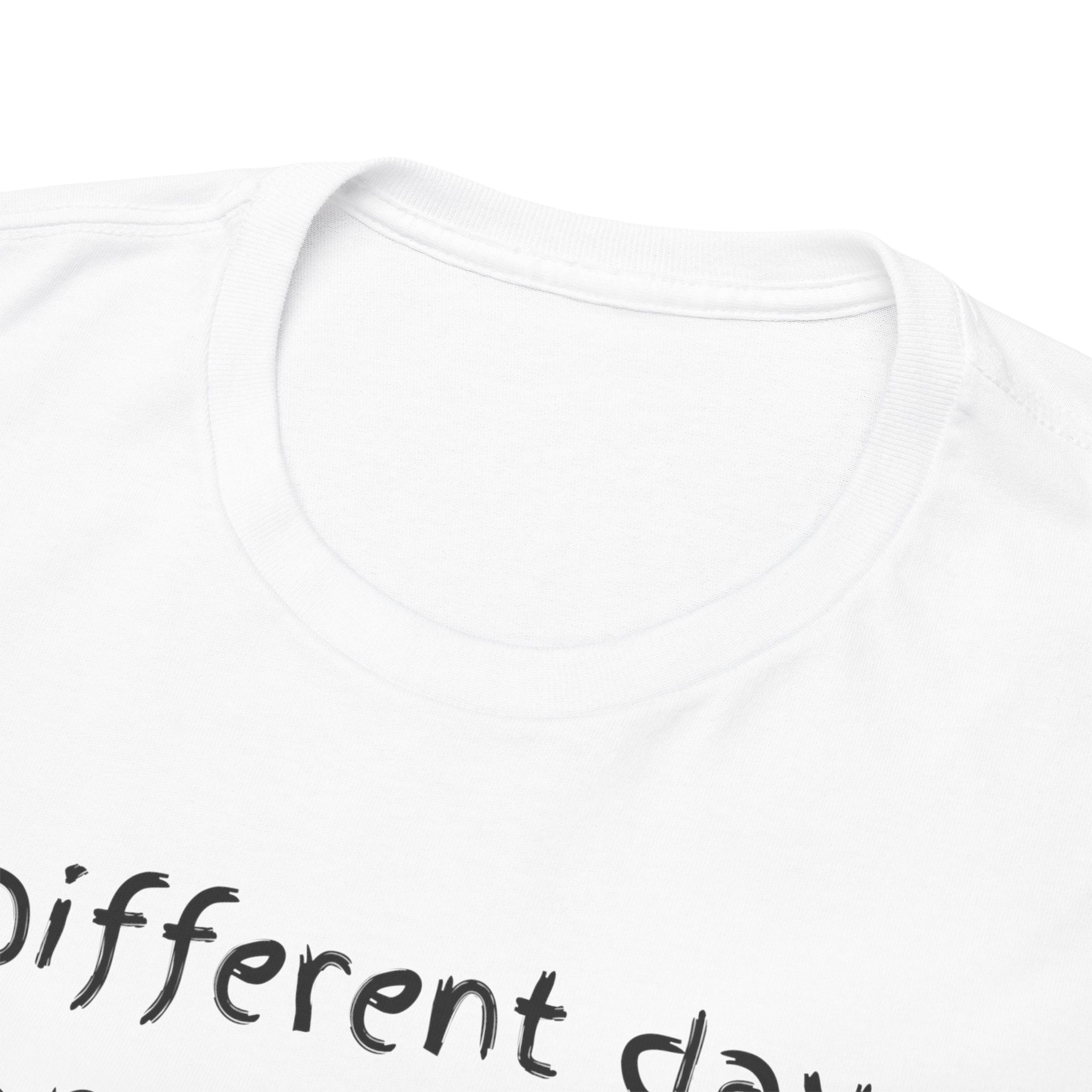 Anxiety Cartoon Tee — "Different day same ANXIETY" Mental Health Graphic T-Shirt