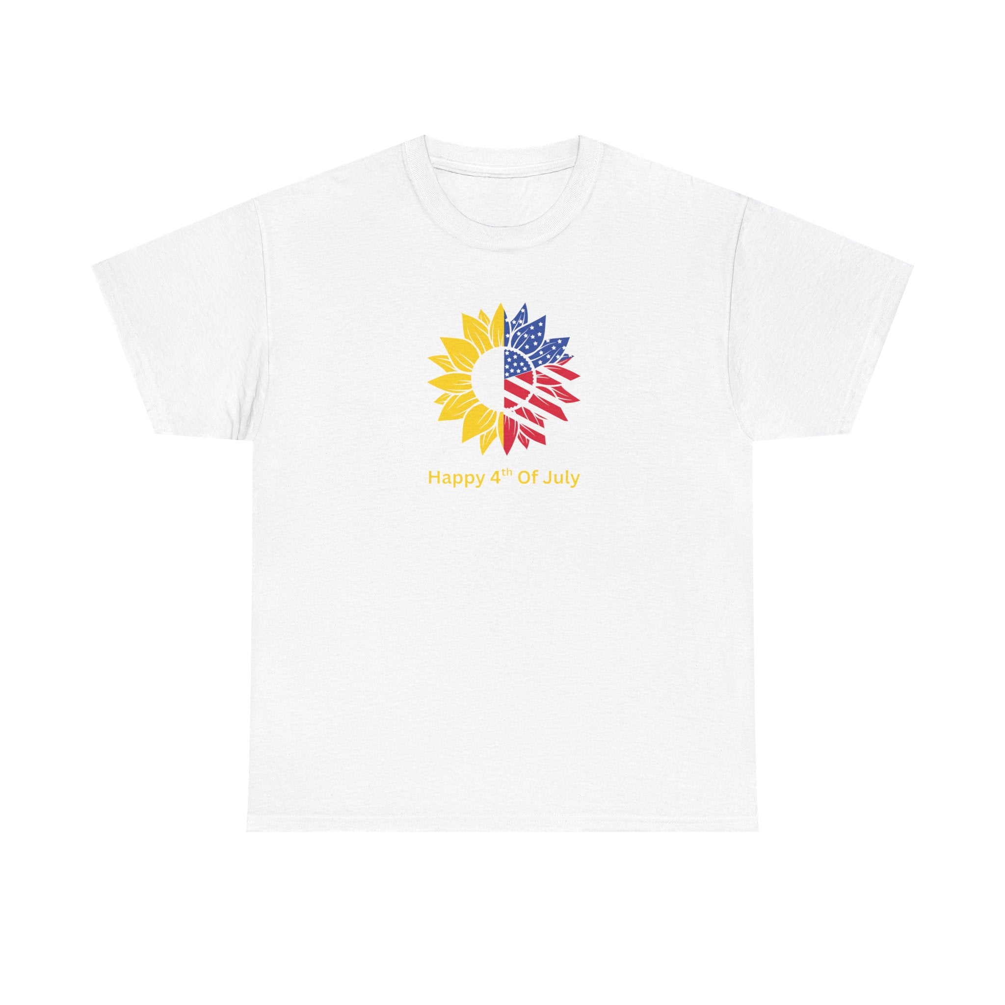 Sunflower USA T-Shirt – "Home of Hope" Patriotic Floral Tee