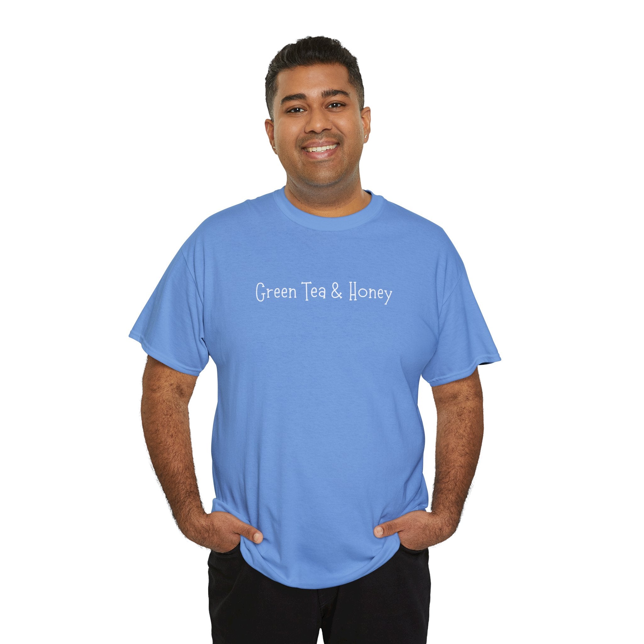 Green Tea & Honey Tee — Minimalist Tea Lover T-Shirt