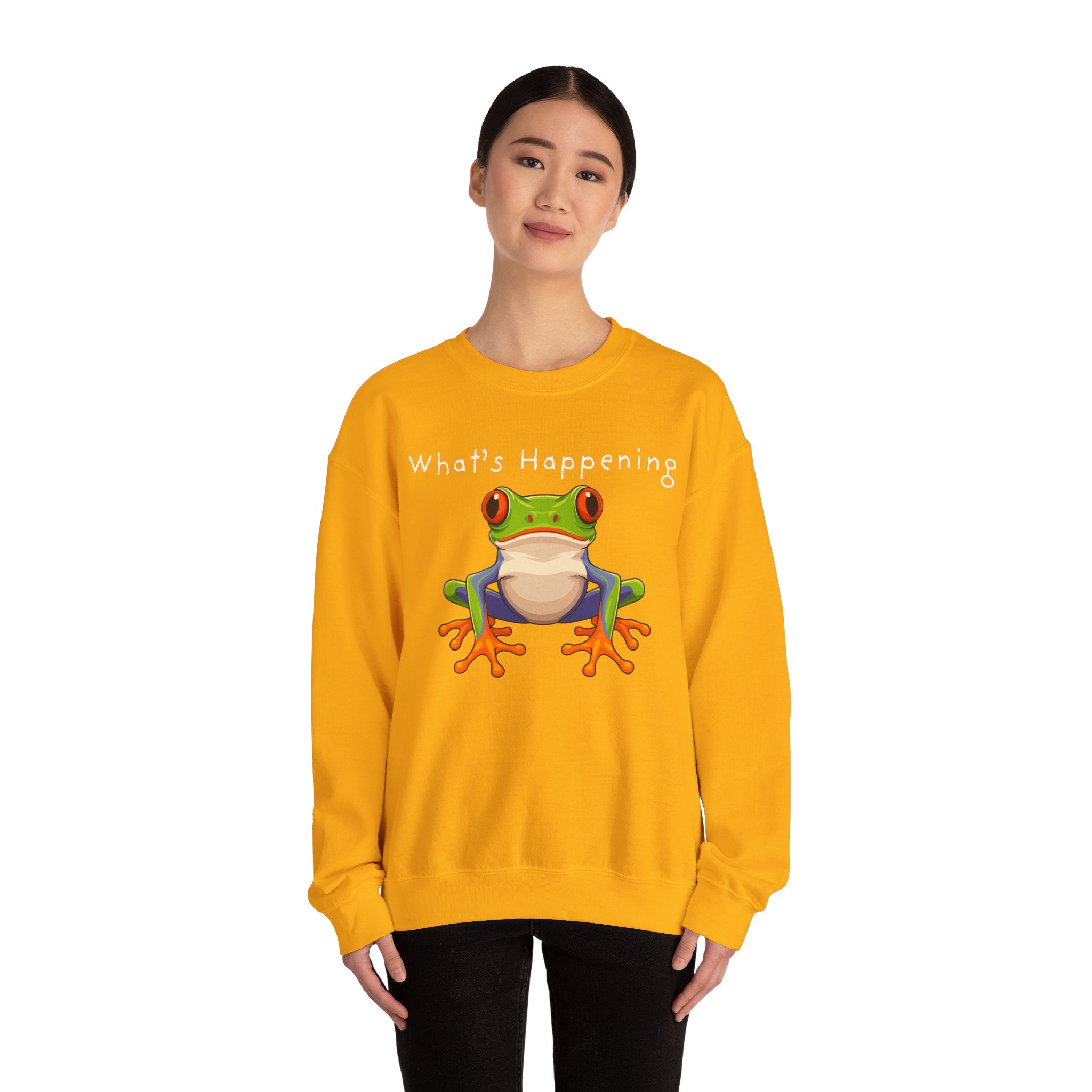 What's Happening Frog Crewneck Sweatshirt