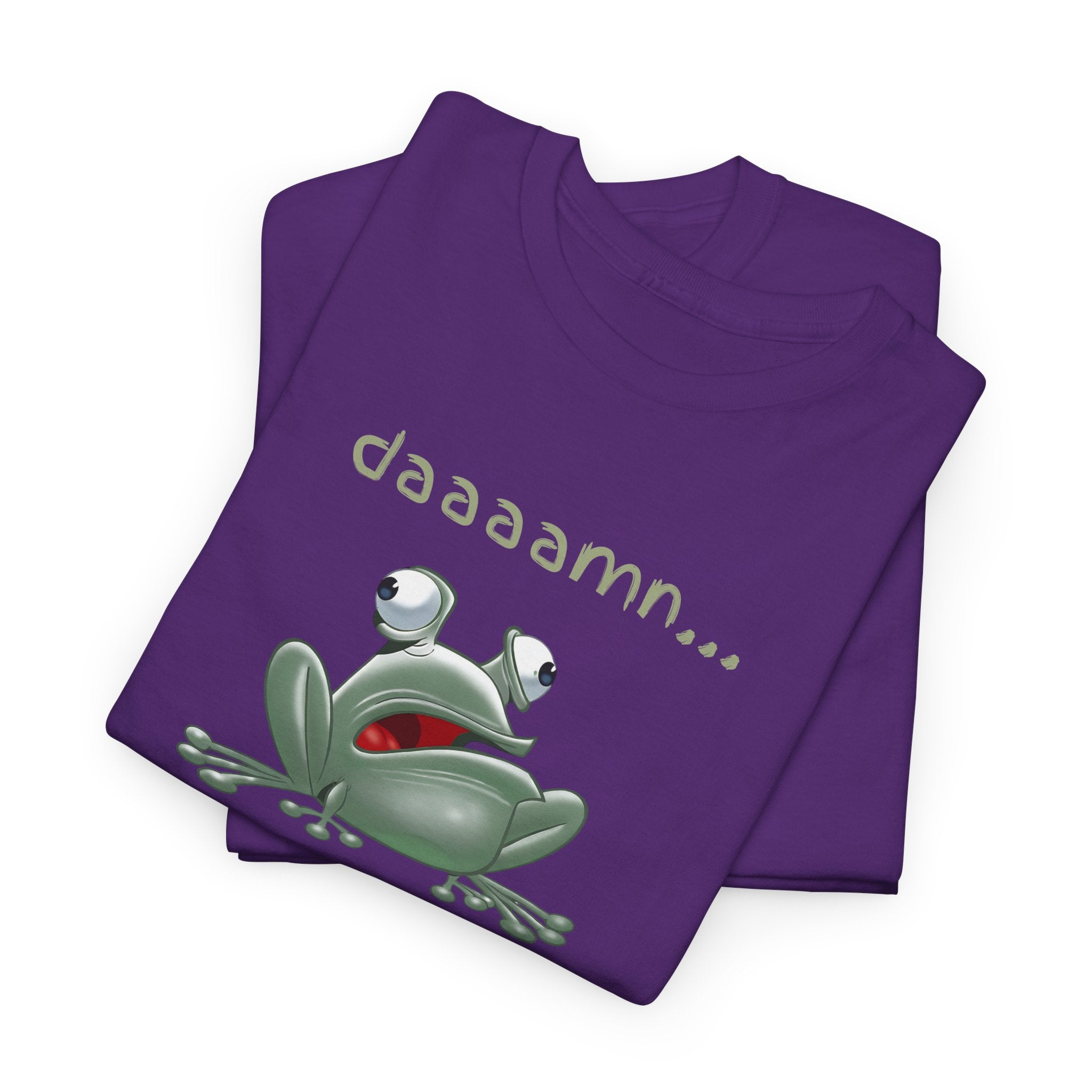 Frog "daaaamn..." T-Shirt — Funny Relaxed Frog Graphic Tee