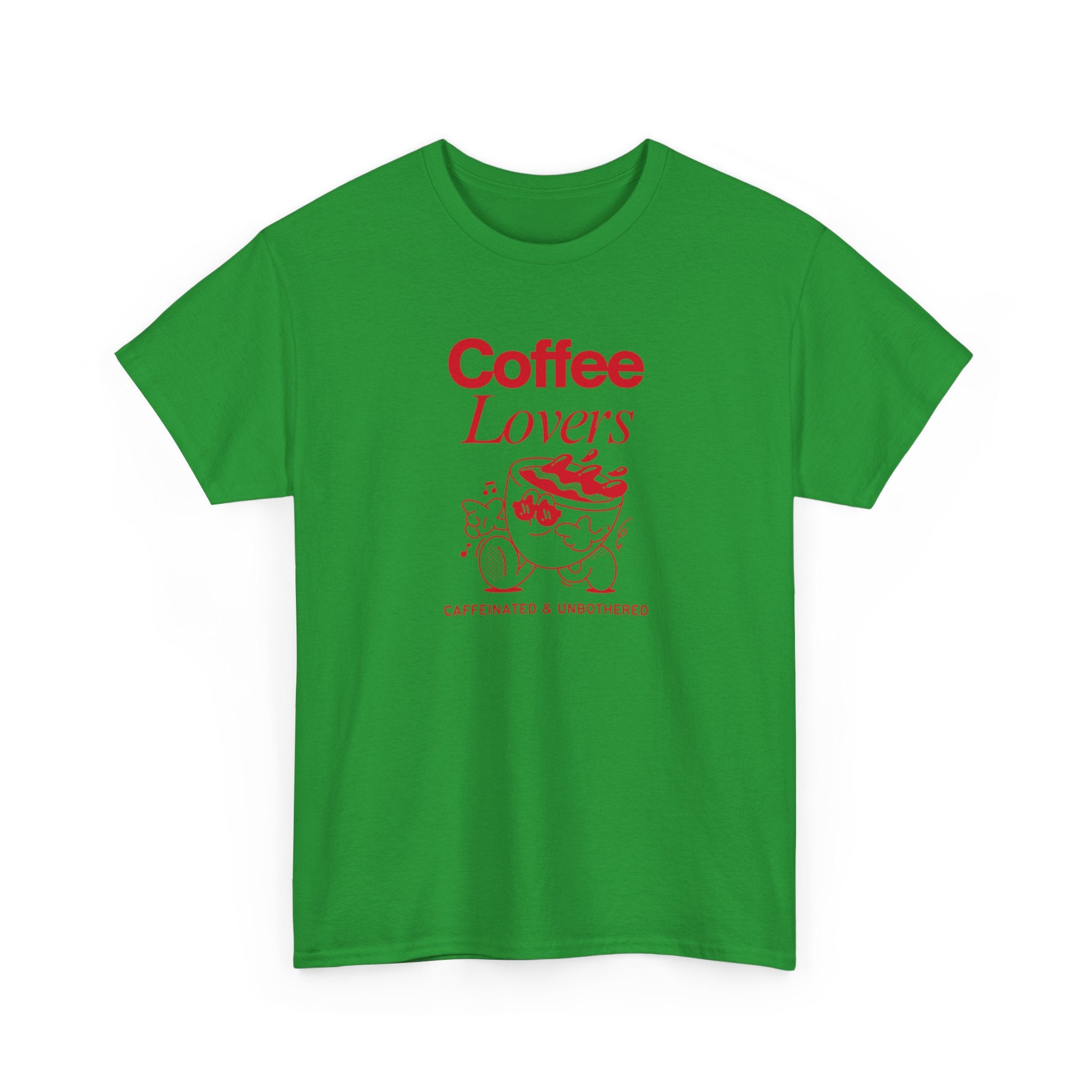 Coffee Lovers T-Shirt — Cute Red Coffee Cup Graphic Tee