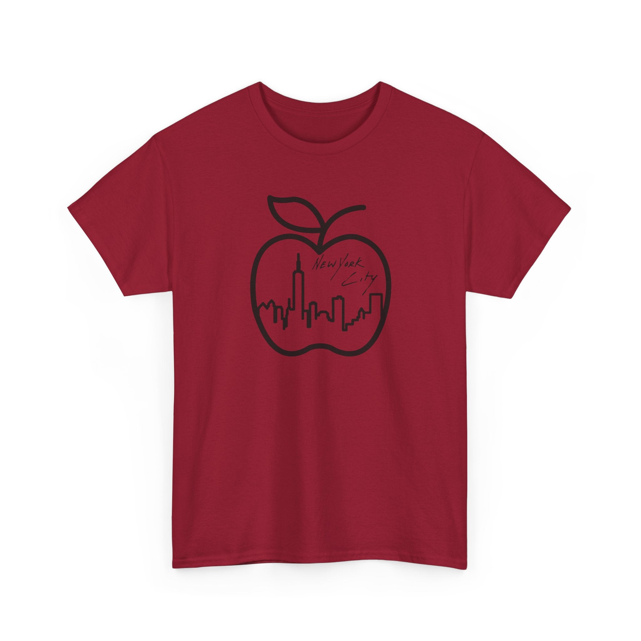 NYC Apple Skyline T‑Shirt — New York City Skyline Graphic Tee