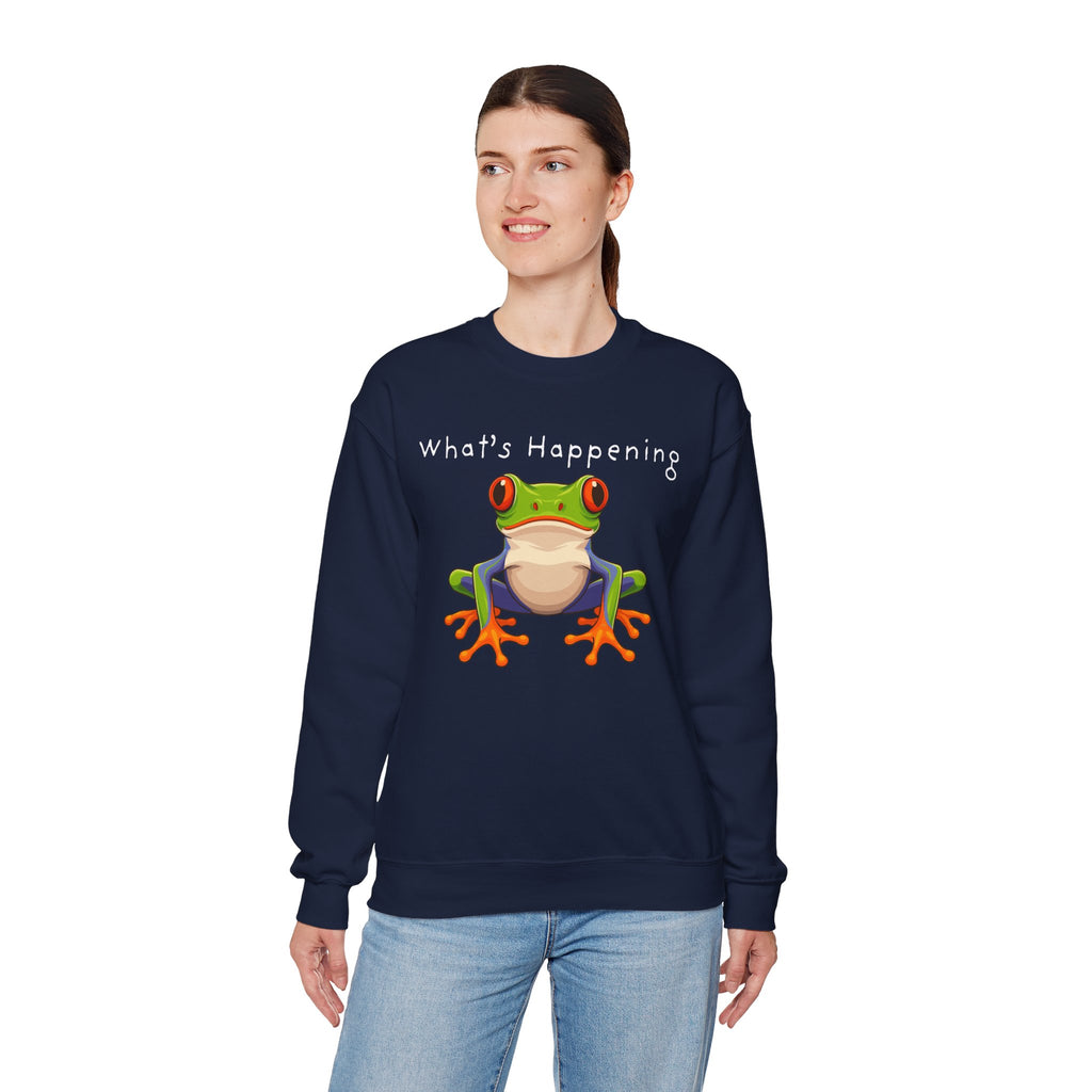 What's Happening Frog Crewneck Sweatshirt