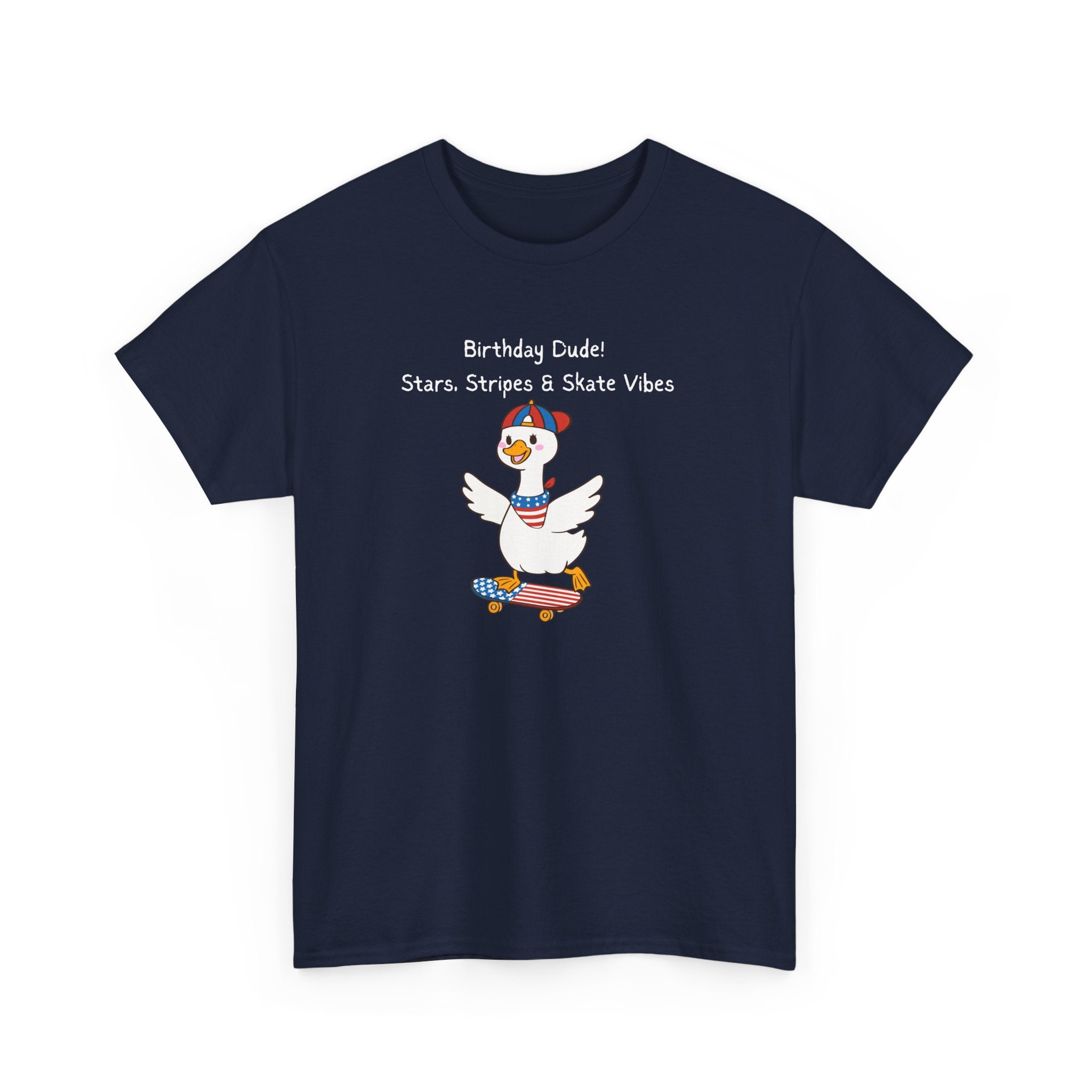 Birthday Dude! Stars, Stripes & Skate Vibes Tee