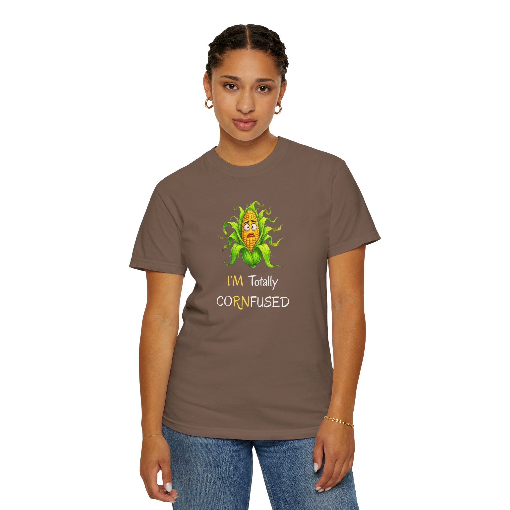 I'm Totally CORNfused Tee — Funny Corn Pun T-Shirt