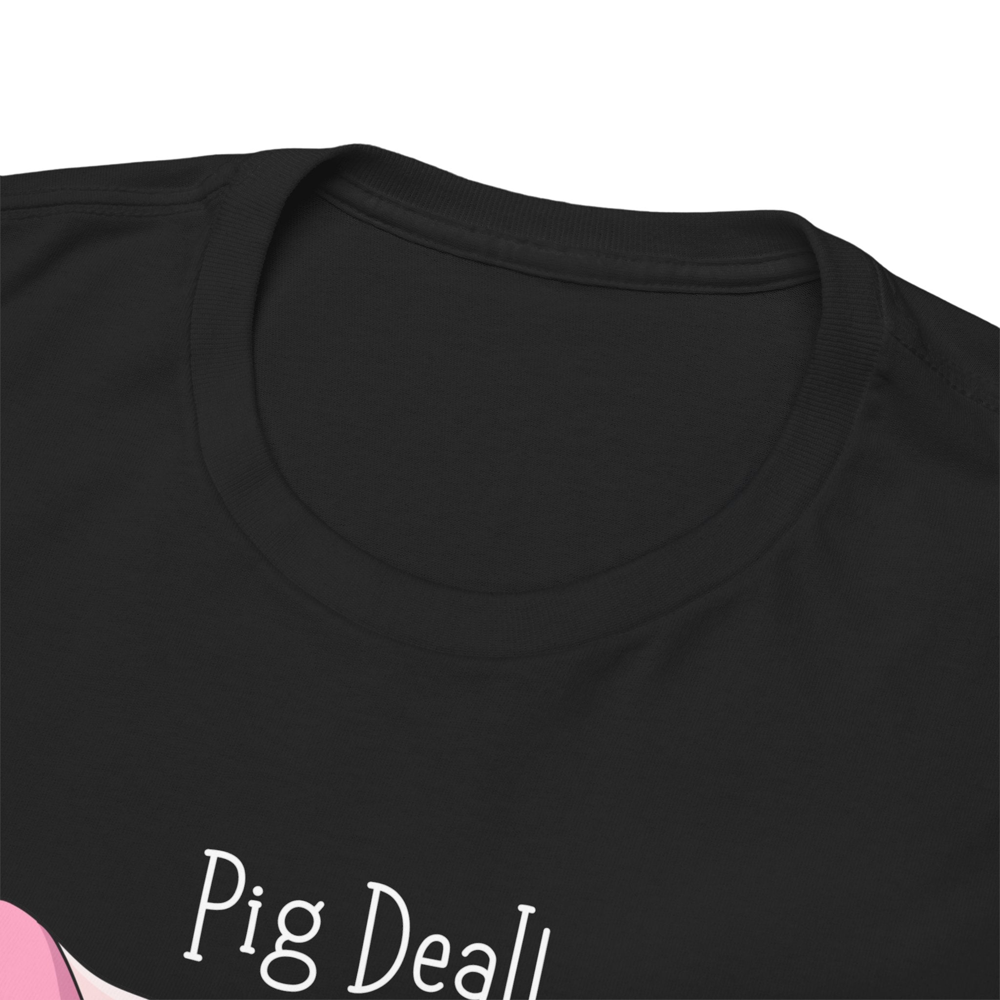 Pig Deal! Cute Angry Pig Graphic Tee — Funny Farm Animal T-Shirt