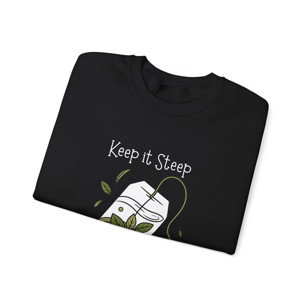 Crewneck Sweatshirt — Herbal Tea Bag Illustration | Cozy Botanical Gift