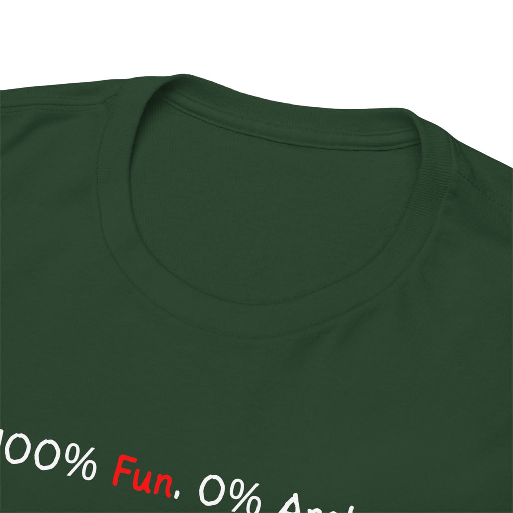 T‑Shirt — “100% Me. 0% Apologies.” Minimalist Graphic Tee