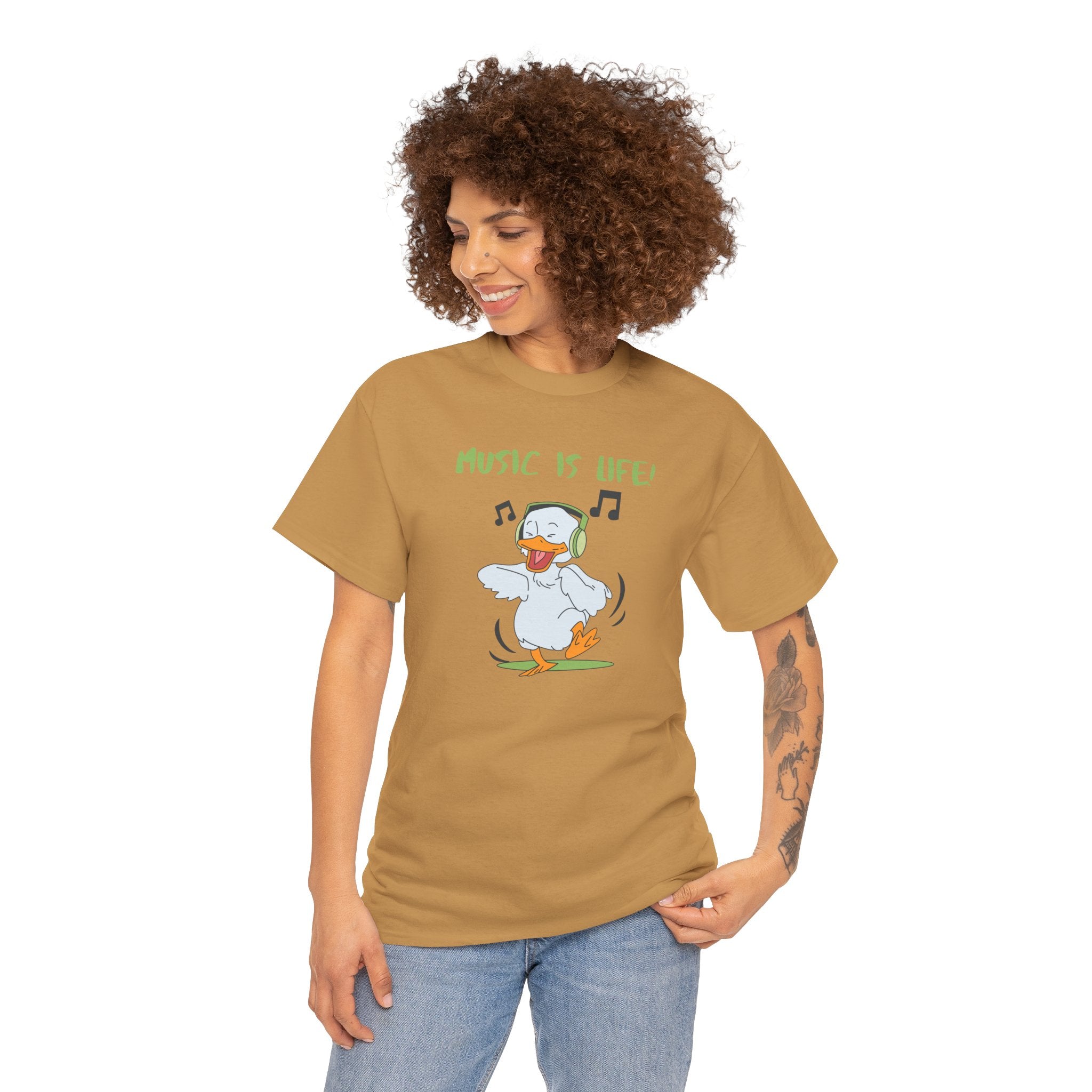 Music Is Life Duck T‑Shirt