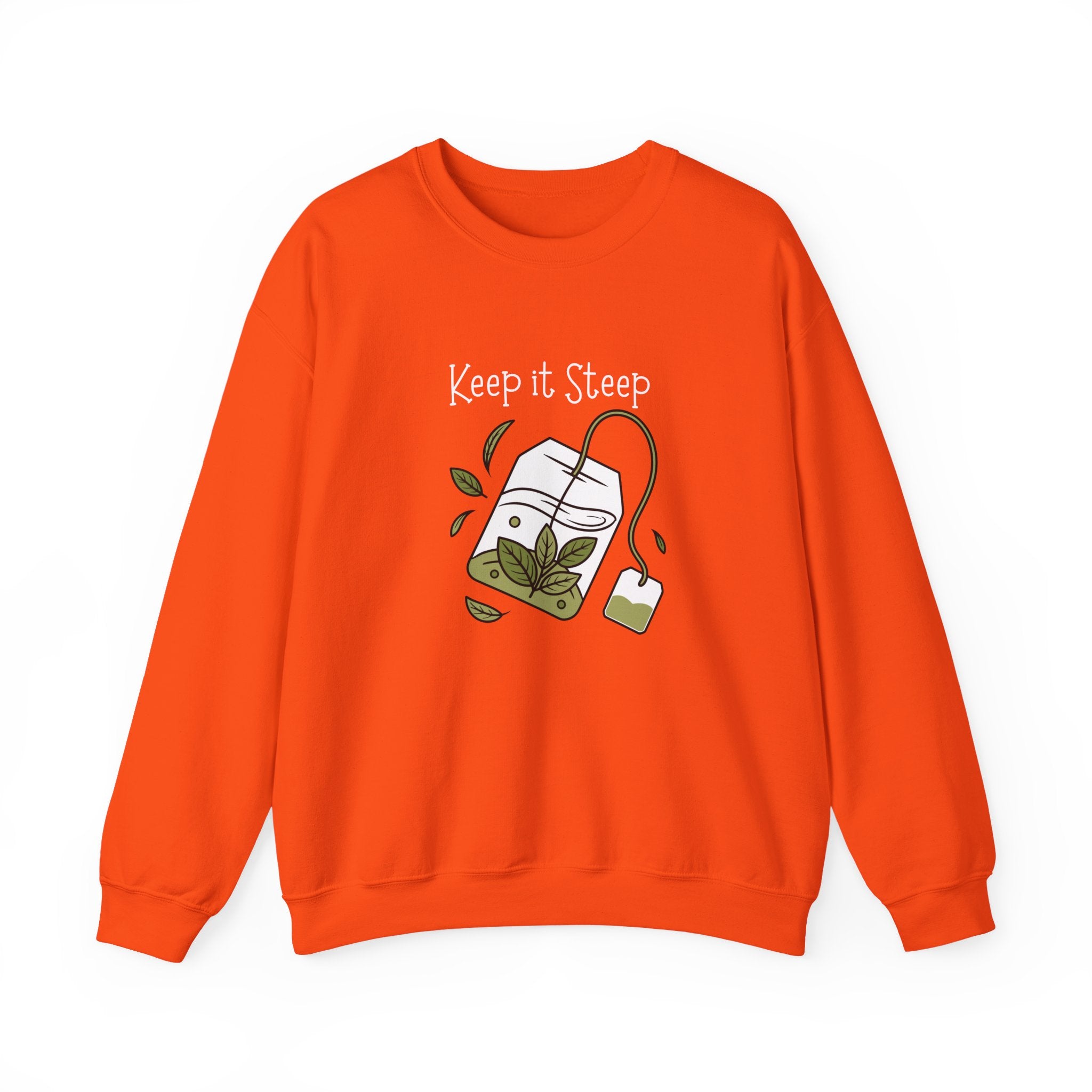 Crewneck Sweatshirt — Herbal Tea Bag Illustration | Cozy Botanical Gift