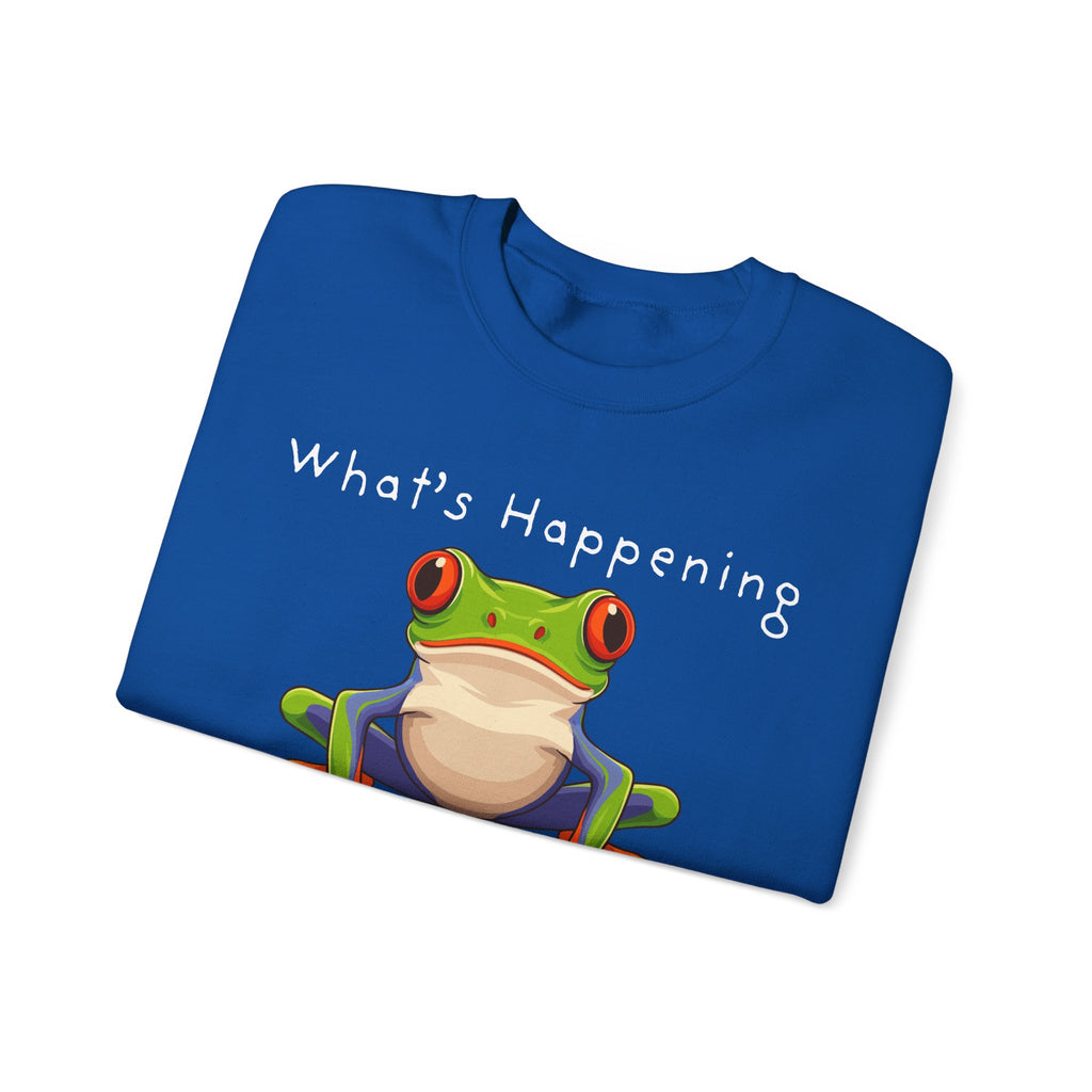 What's Happening Frog Crewneck Sweatshirt