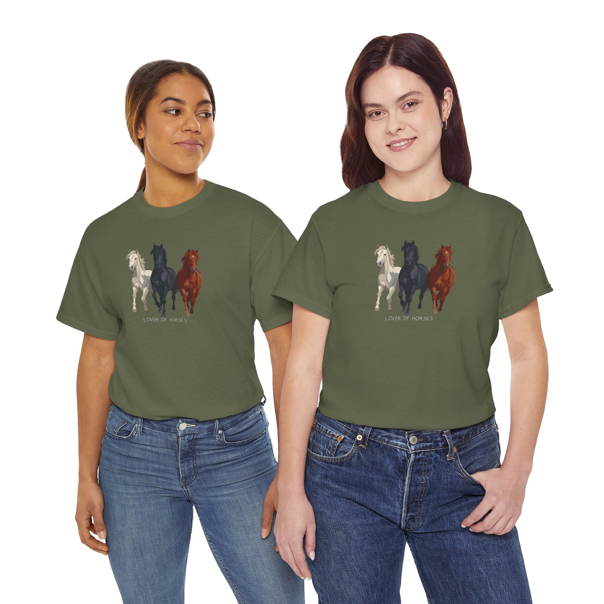 T-Shirt — Three Horses 'Love is Love' Pride Graphic Tee