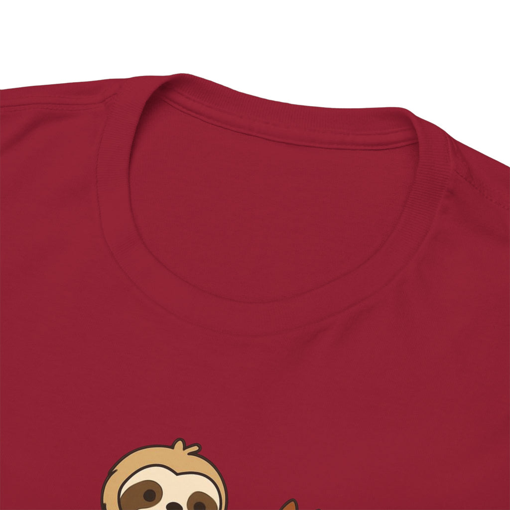 Sloth on Horse Tee — "Work Smarter, Not Faster" Cute Casual Graphic T-Shirt