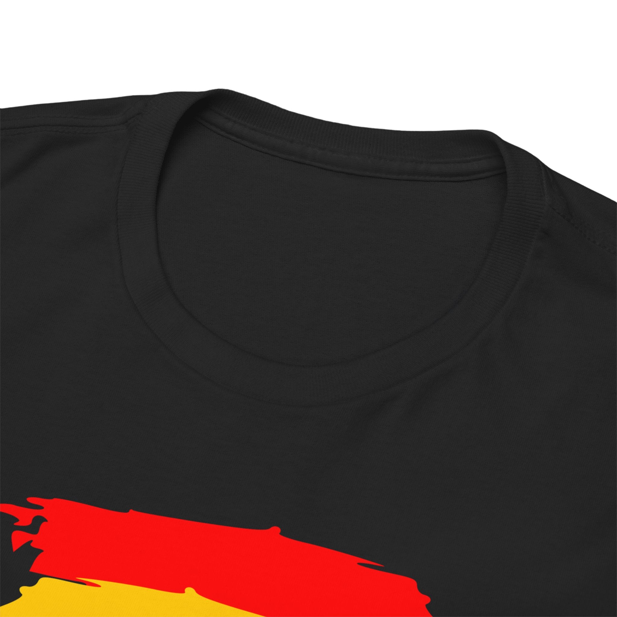 Juneteenth Graphic Tee — Rasta Flag Brushstroke Design