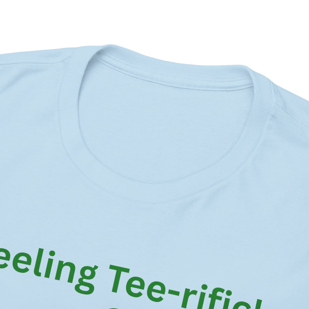 Golf Tee T-Shirt — "Feeling Tee-rific!" Vintage Golf Character Shirt