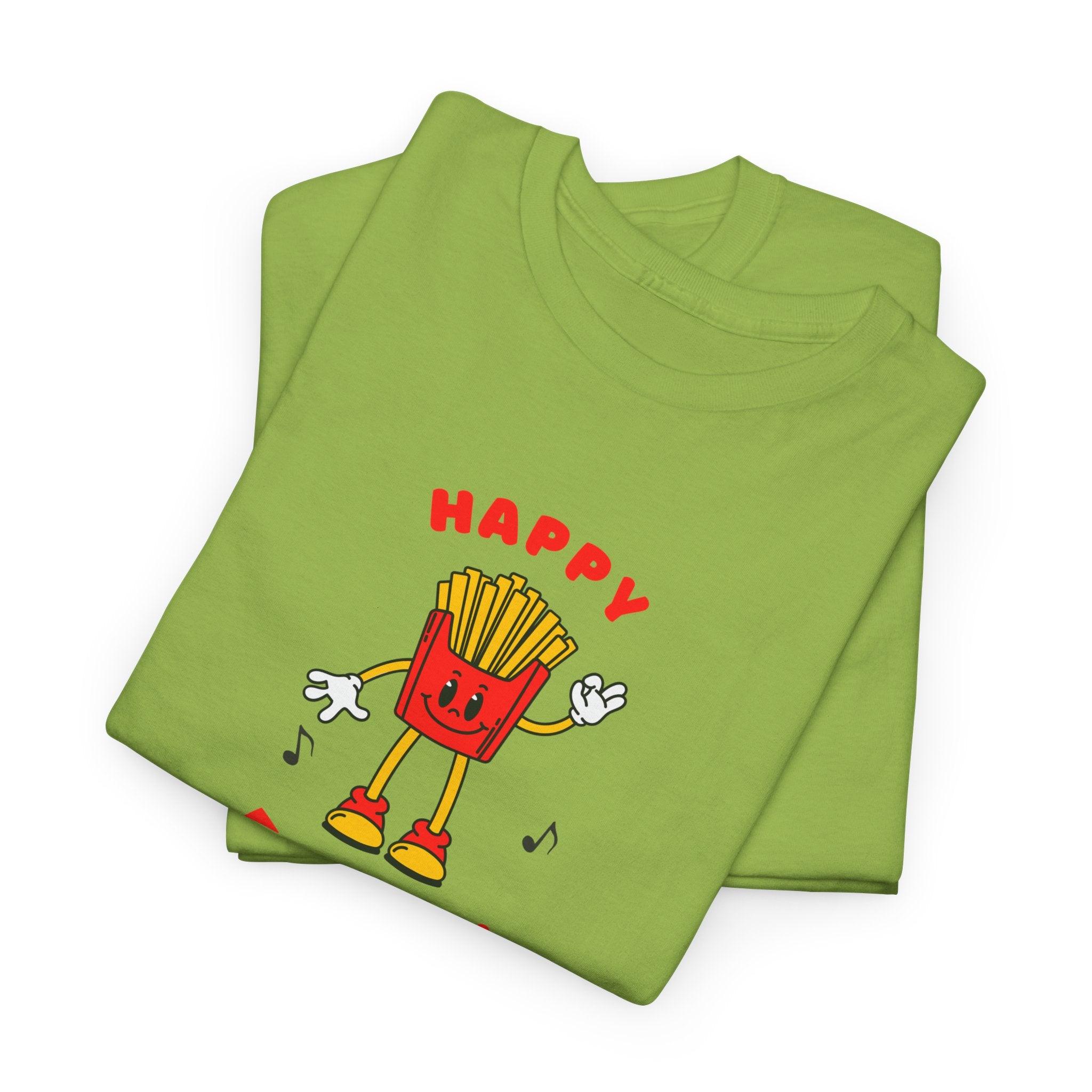 Happy Fry-Day T-Shirt — Cute Dancing Fries Graphic Tee