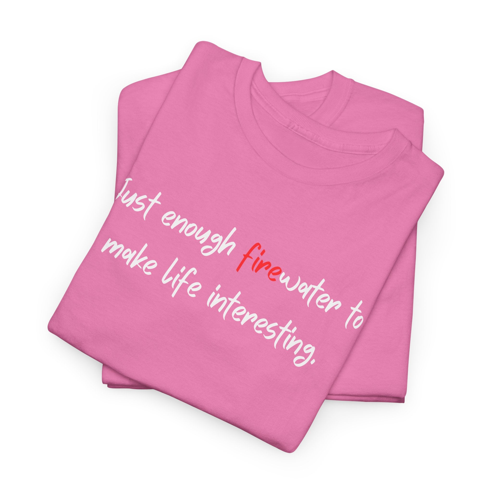 T-Shirt — Minimal 'fine' Chest Embroidered Graphic Tee