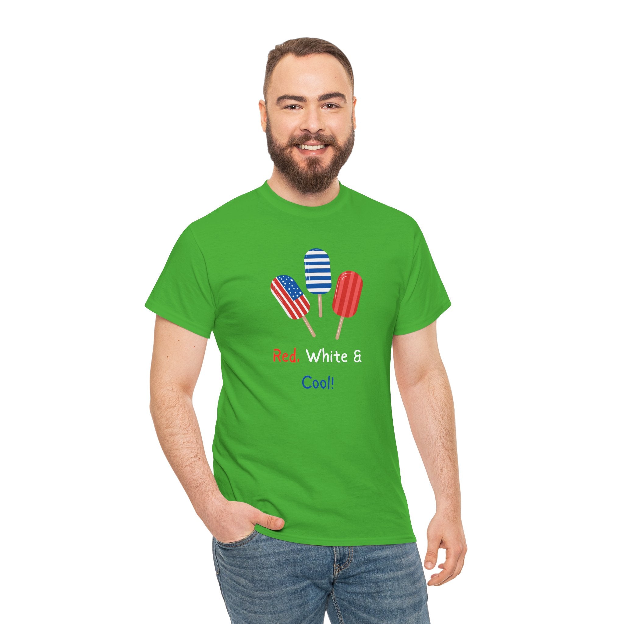 Patriotic Popsicle Tee – "Red, White & Cool" 4th of July T-Shirt