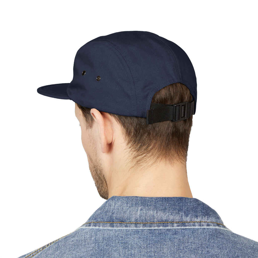 Embroidered 5-Panel Cap — "Make sure that energy is right" Casual Tan Hat