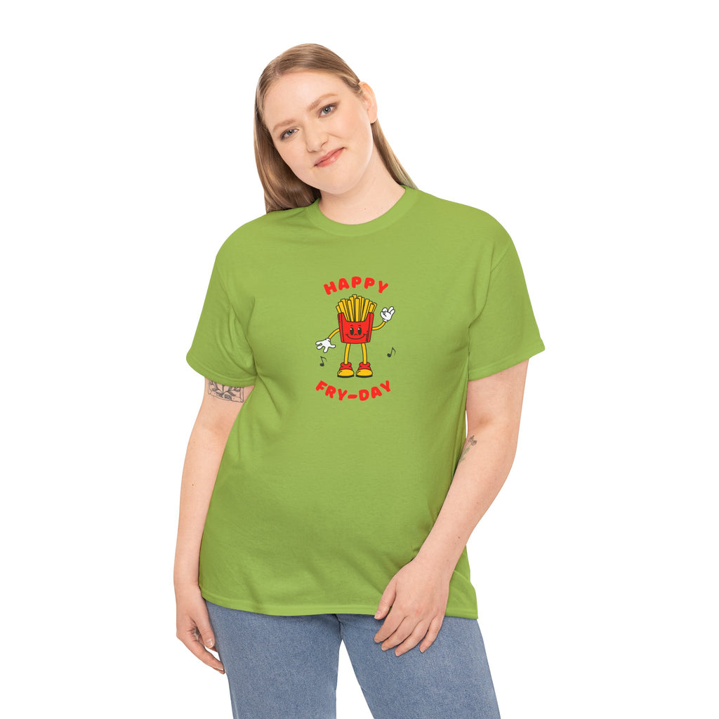 Happy Fry-Day T-Shirt — Cute Dancing Fries Graphic Tee