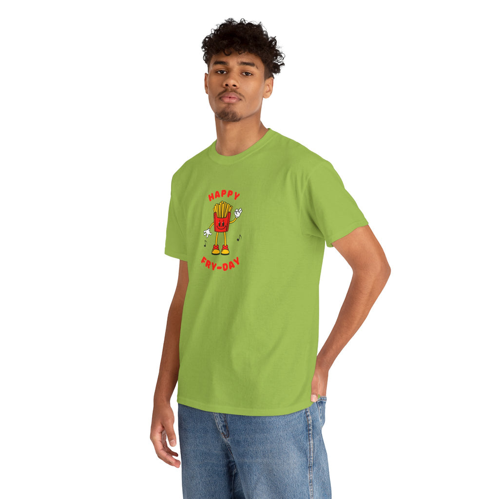 Happy Fry-Day T-Shirt — Cute Dancing Fries Graphic Tee