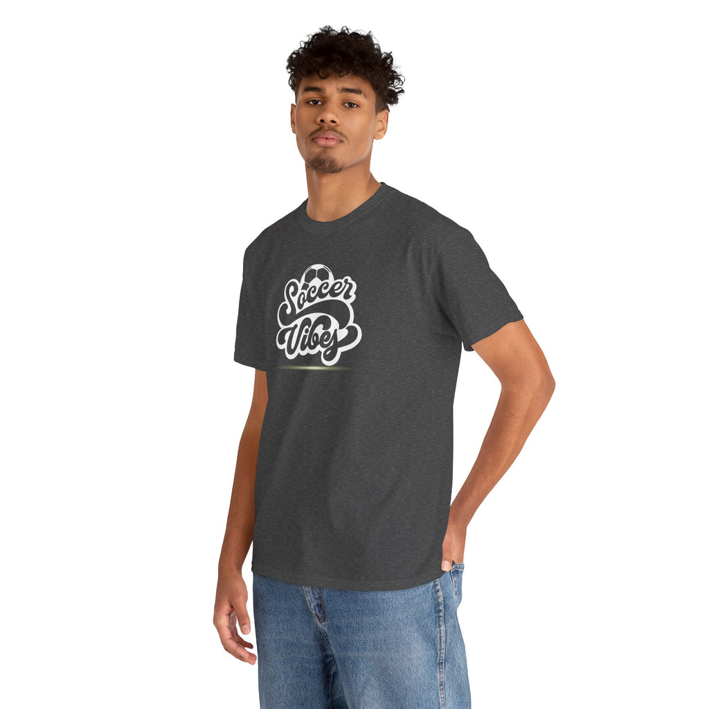 Soccer Vibes T-Shirt — Retro Script Soccer Tee