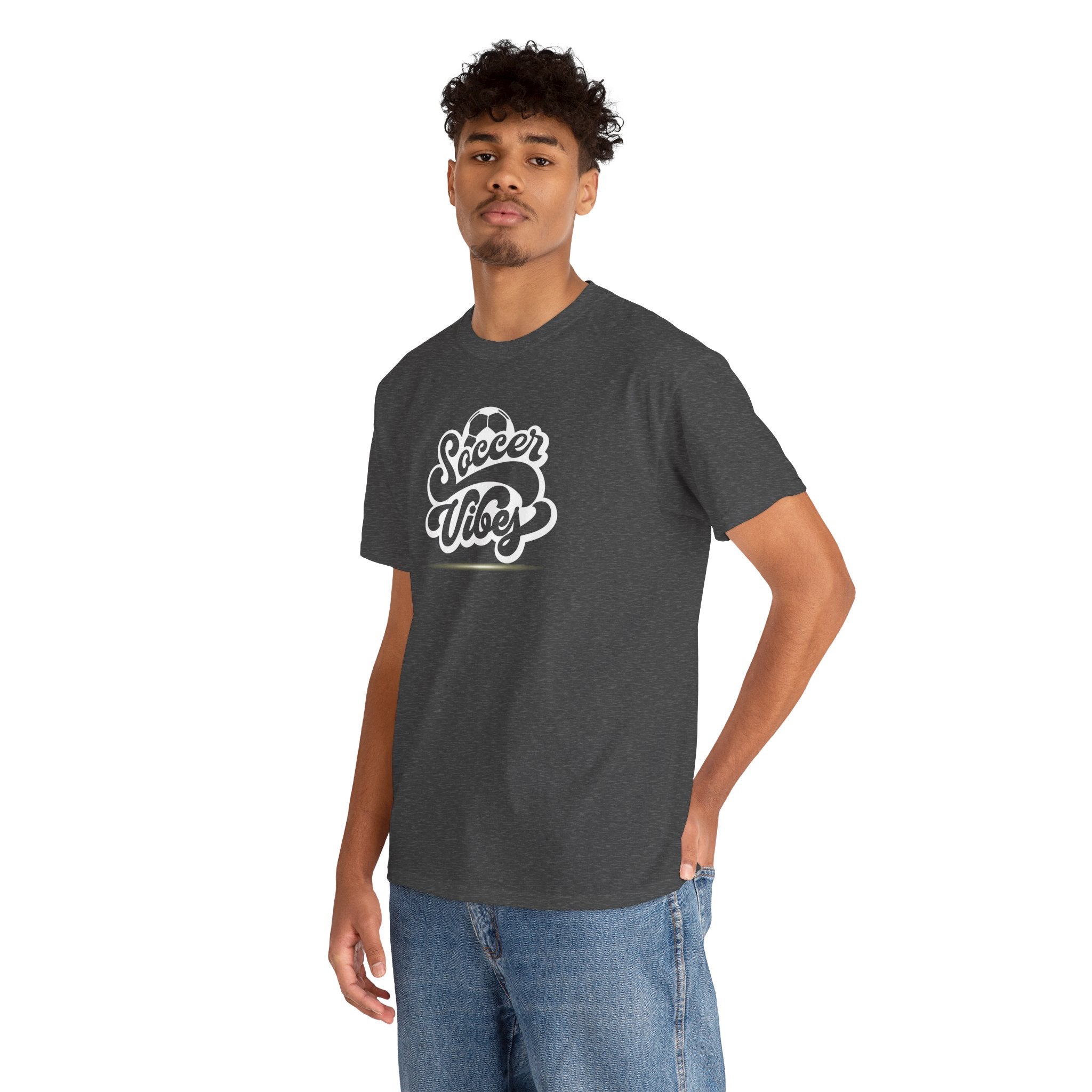 Soccer Vibes T-Shirt — Retro Script Soccer Tee