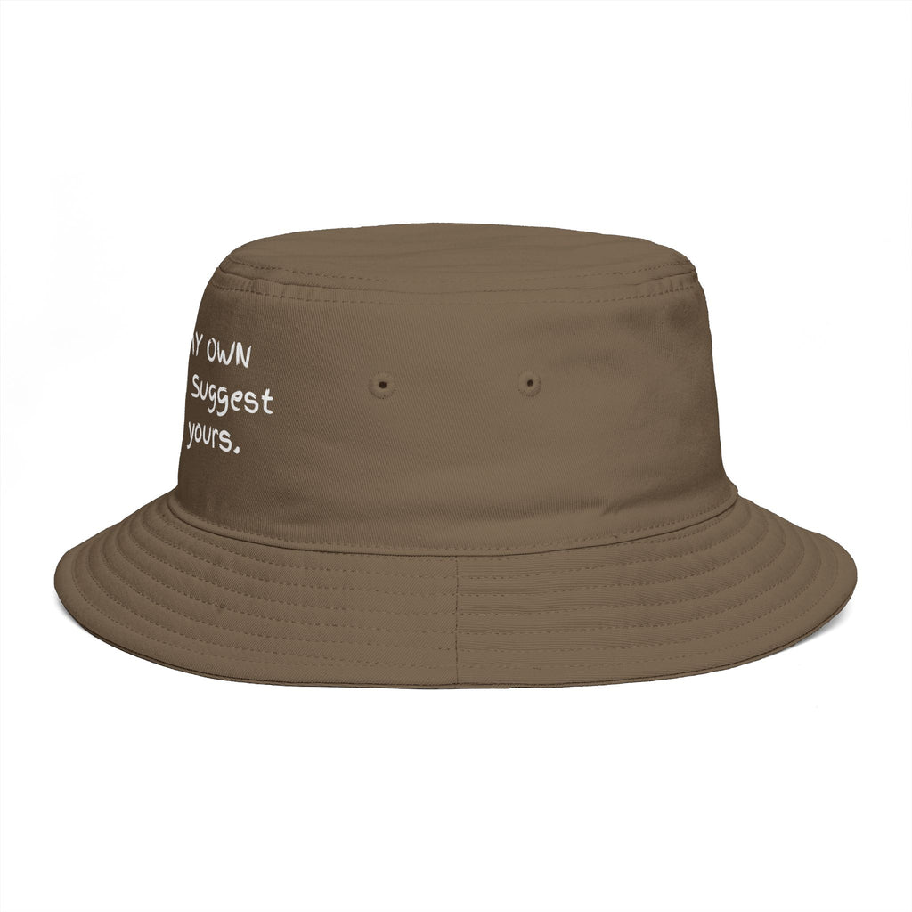 Bucket Hat — "Minding My Own Business, I Suggest You Mind Yours" Casual Statement Hat