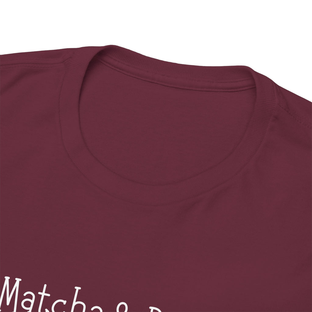 Matcha & Peace Tee — Minimalist Tea Lover Shirt