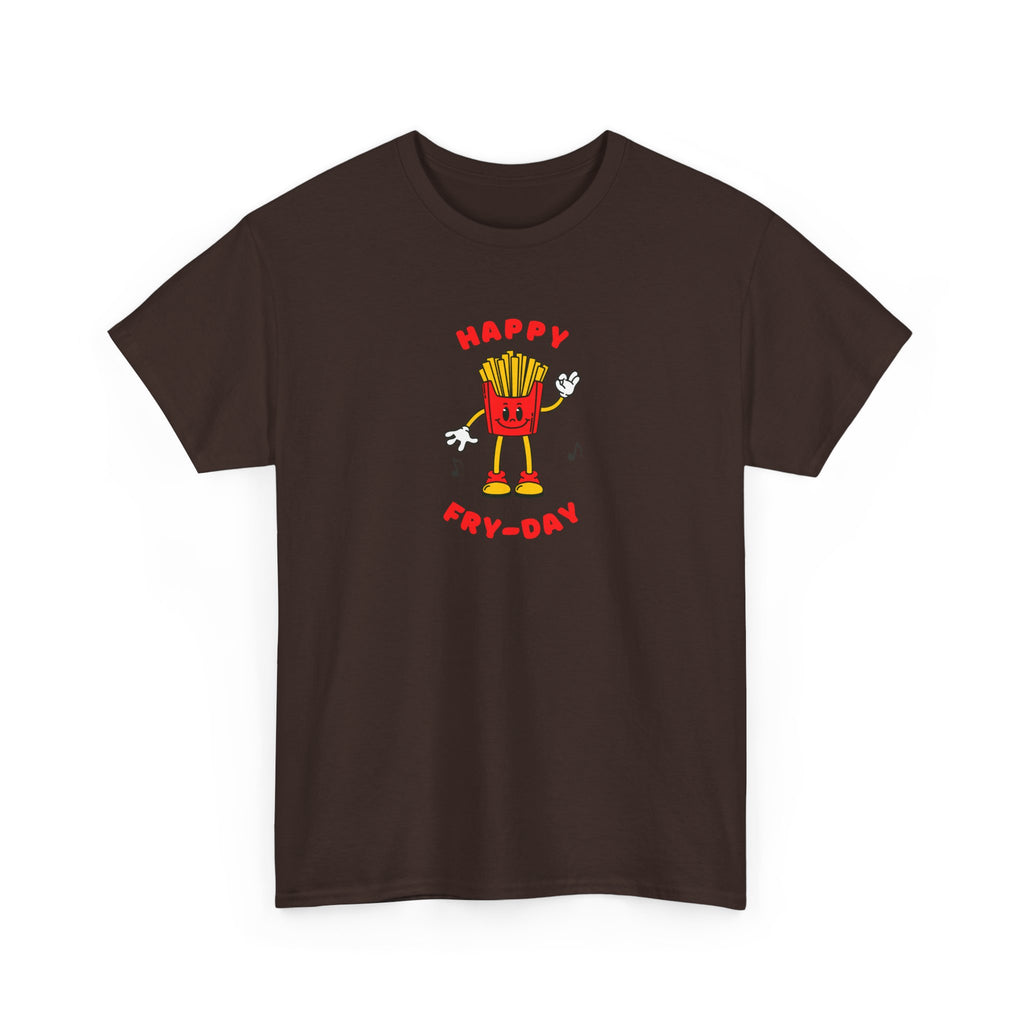 Happy Fry-Day T-Shirt — Cute Dancing Fries Graphic Tee