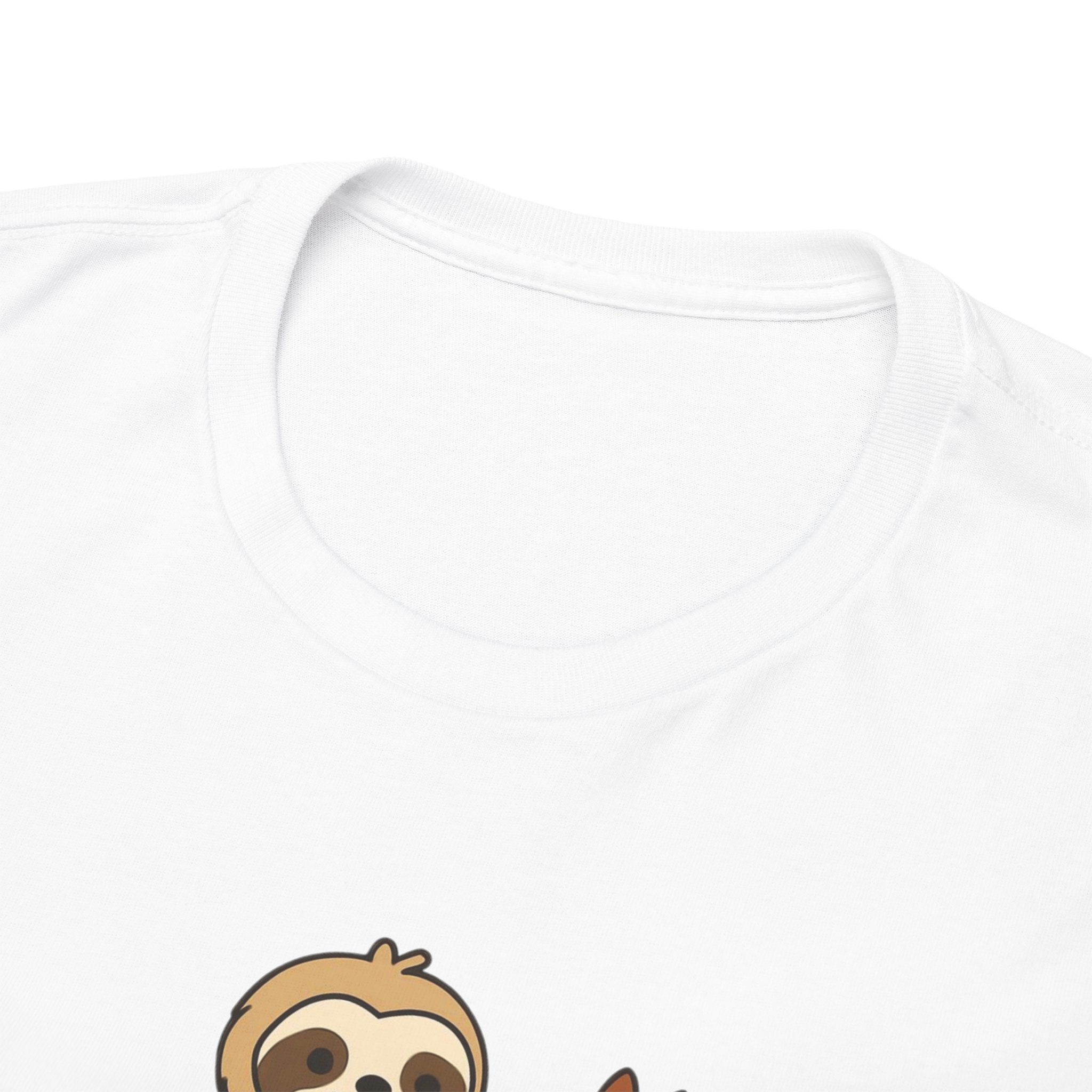 Sloth on Horse Tee — "Work Smarter, Not Faster" Cute Casual Graphic T-Shirt